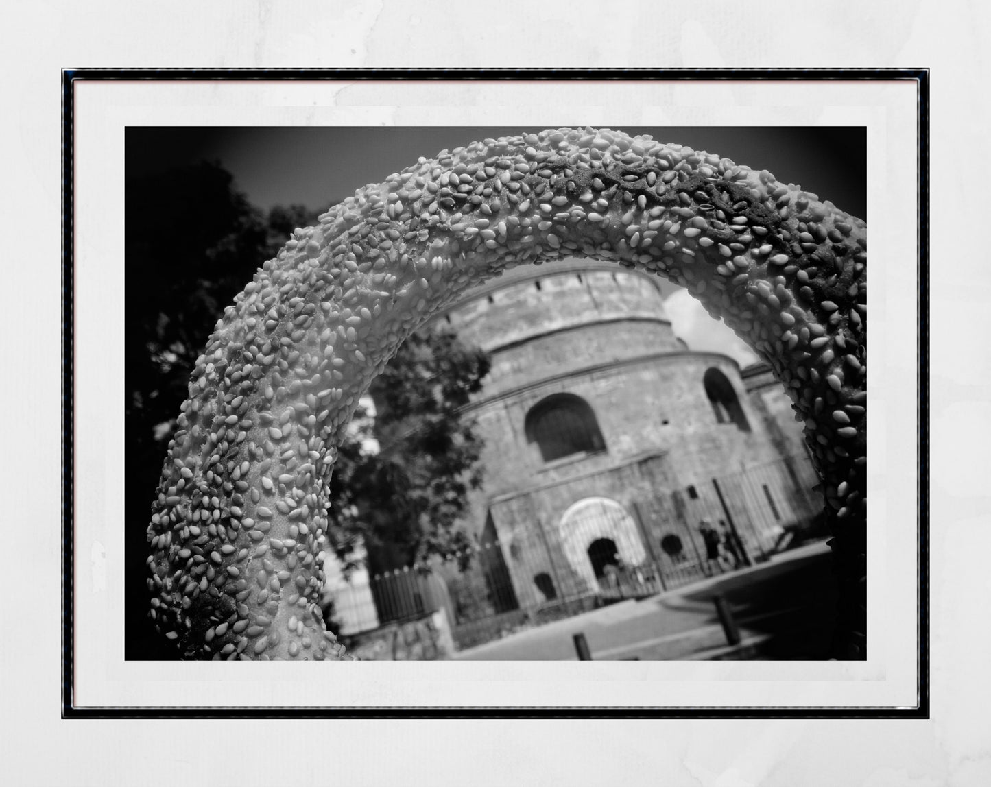 Thessaloniki Koulouri Black And White Photography Print