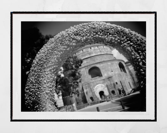 Thessaloniki Koulouri Black And White Photography Print