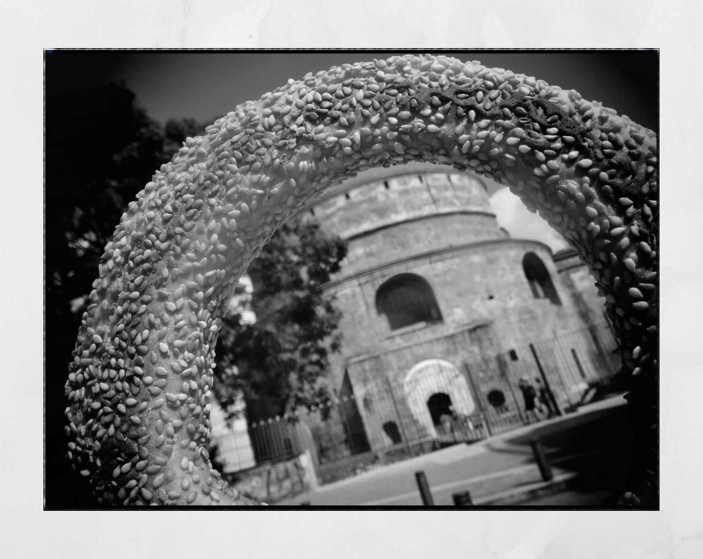 Thessaloniki Koulouri Black And White Photography Print