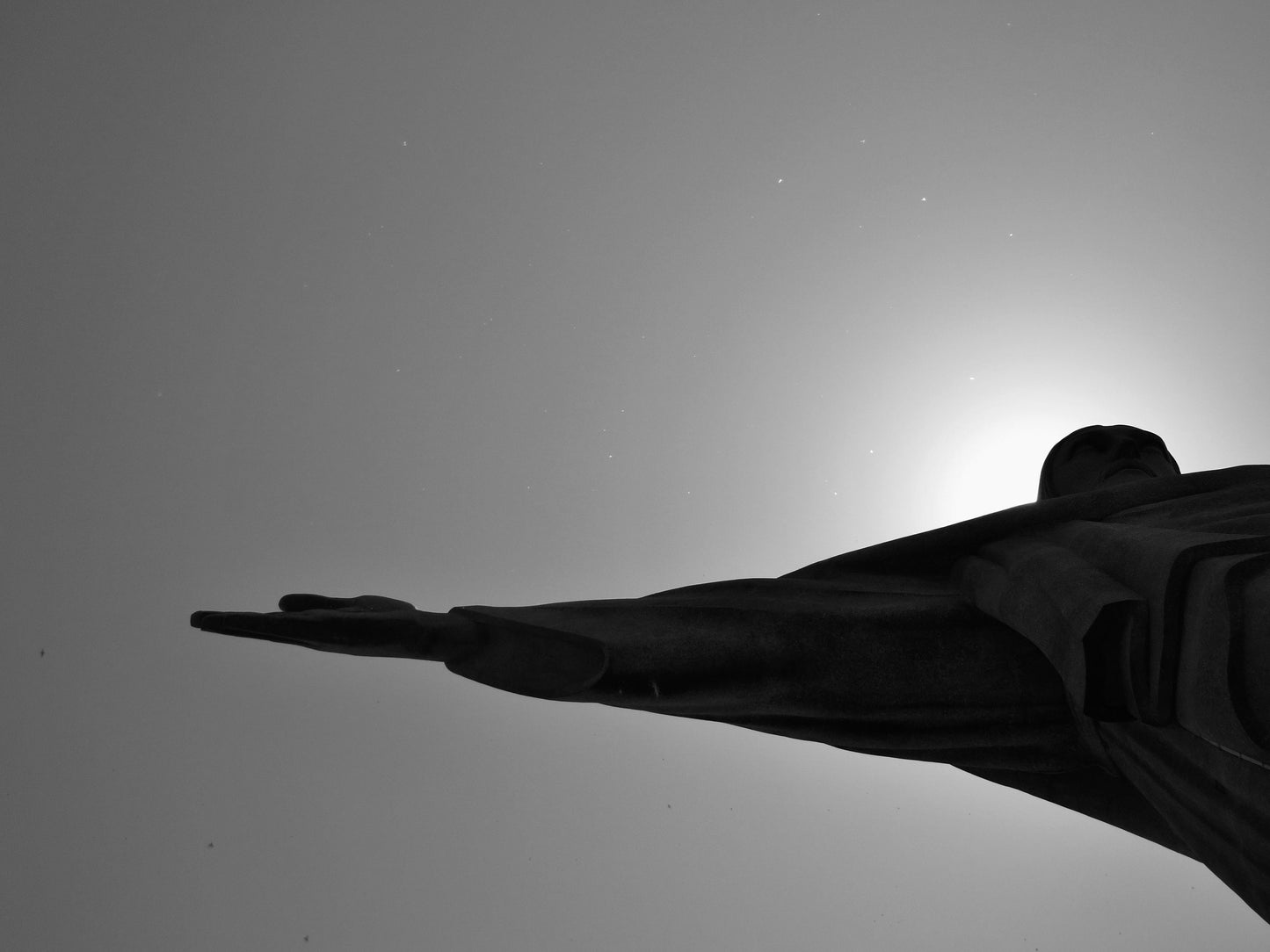 Christ The Redeemer Poster Rio De Janeiro Brazil Black And White Photography Print