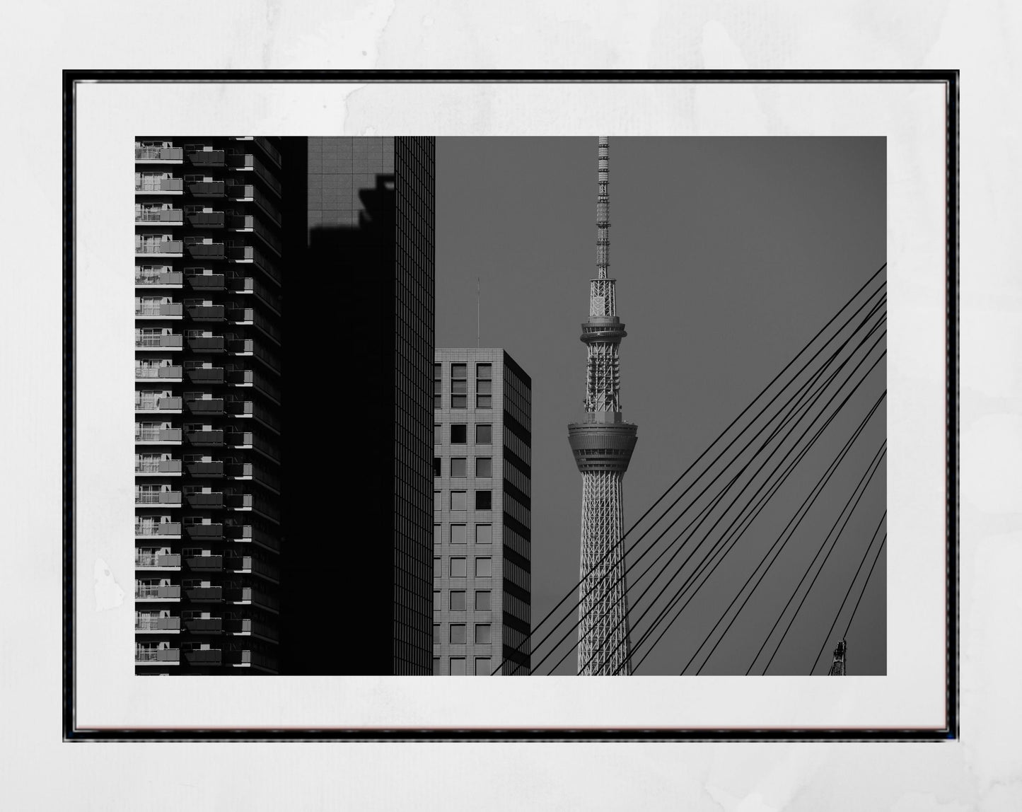 Minimalist Photography Meguro Tokyo Black And White Print Modern Art