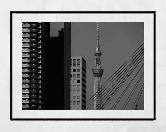 Minimalist Photography Meguro Tokyo Black And White Print Modern Art