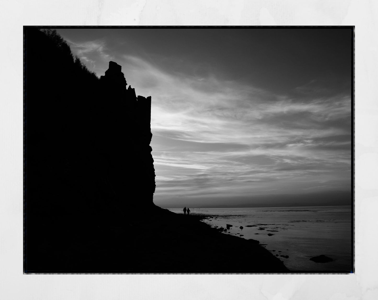 Greenan Castle Ayrshire Scottish Black And White Wall Art