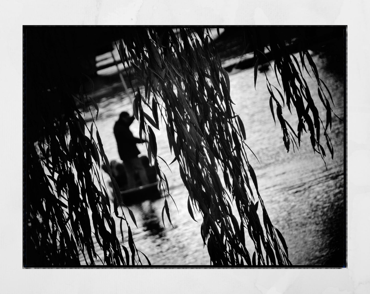 Cambridge Punting Black And White Photography Wall Art