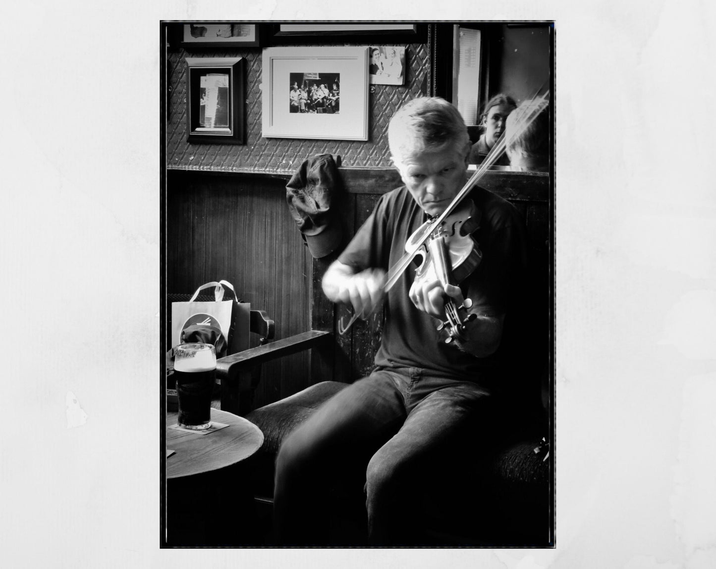 The Cobblestone Dublin Print Irish Music Wall Art