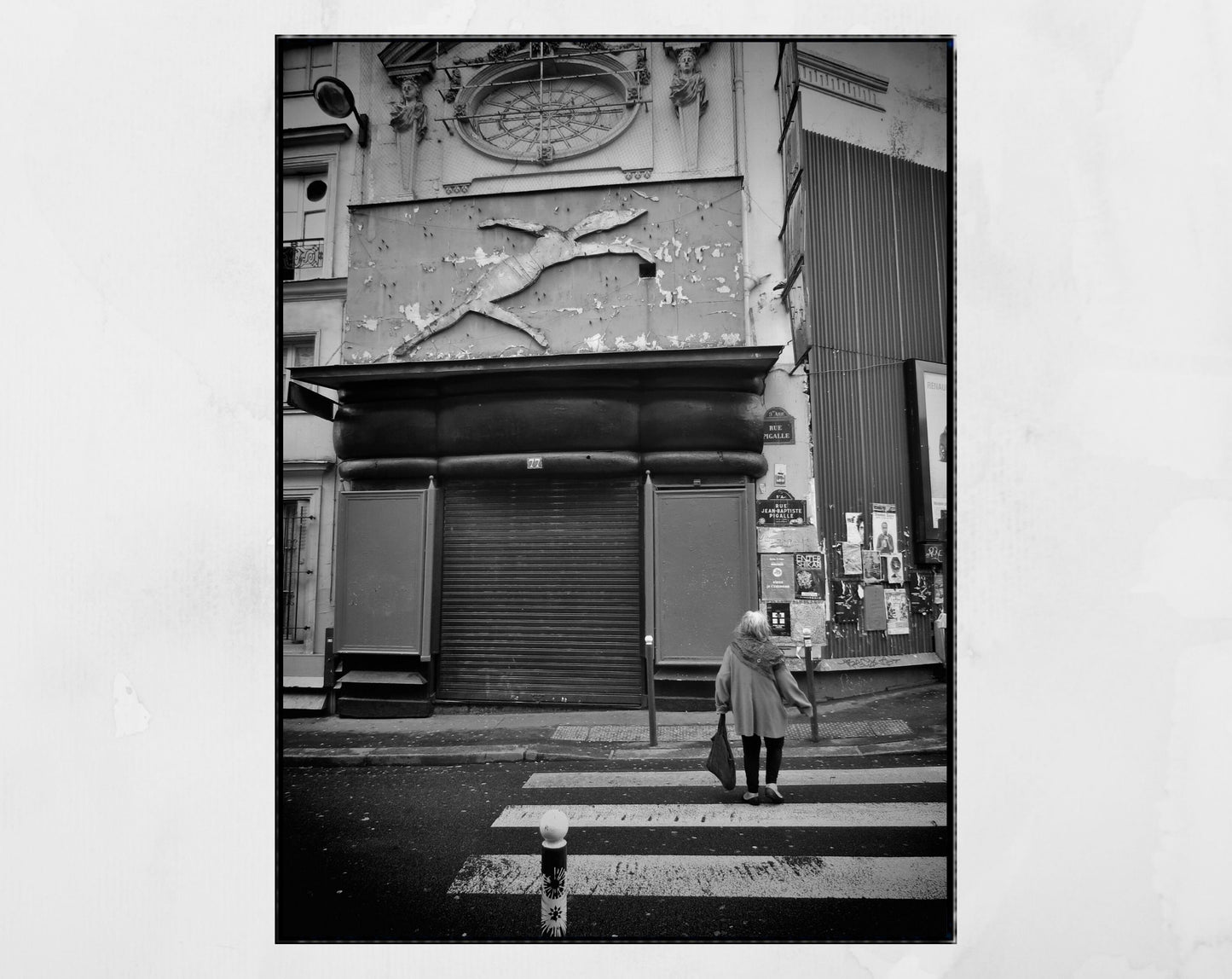 Montmartre Print Paris Black And White Street Photography