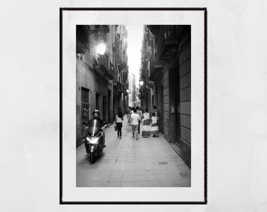Barcelona Poster Gothic Quarter Print