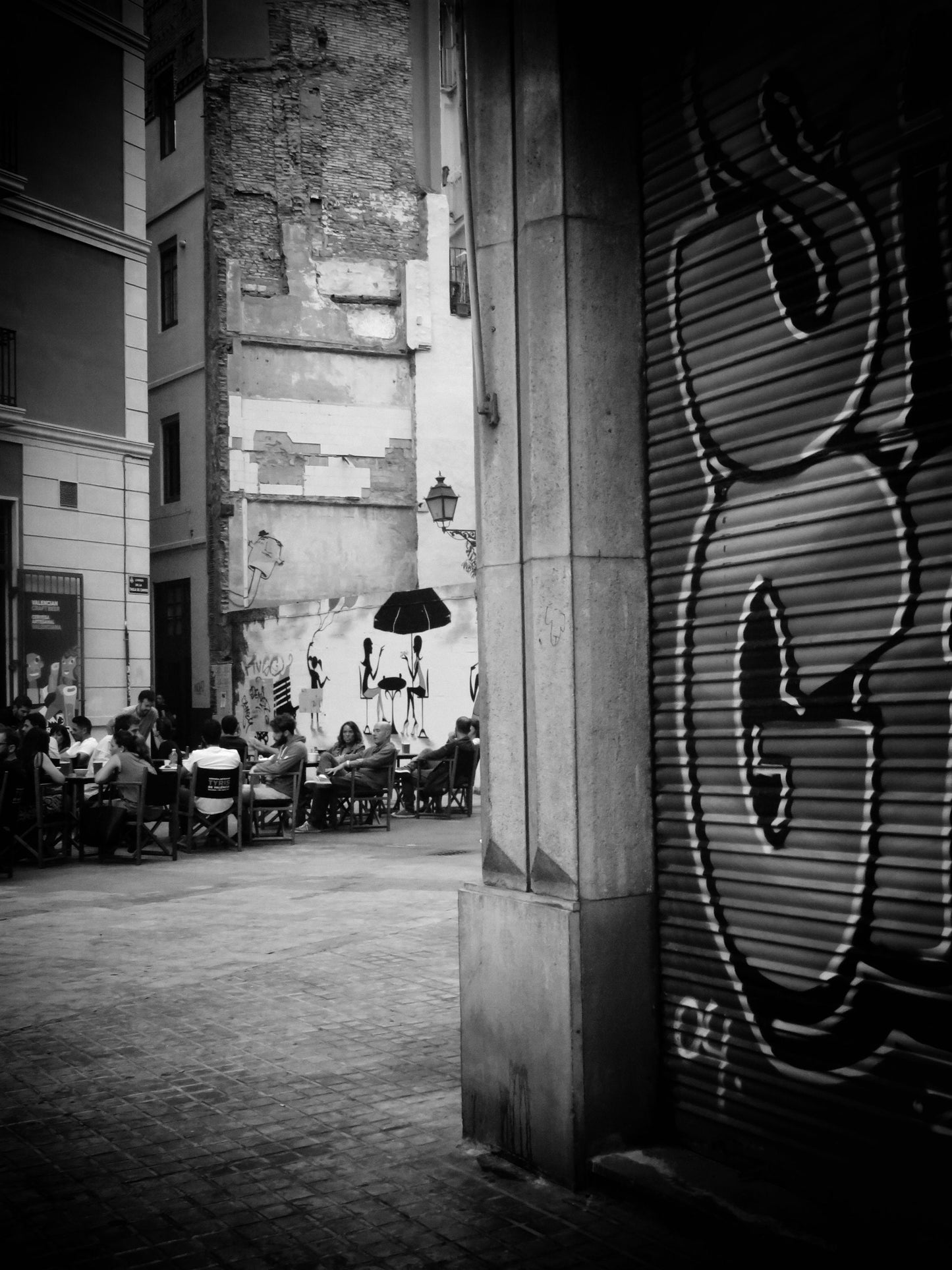 Valencia Spain Black And White Photography Print