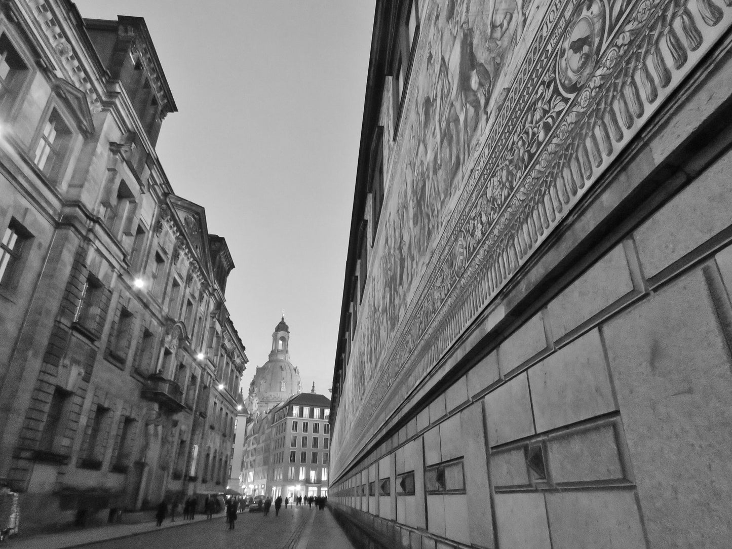 Dresden Germany Black And White Photography Print
