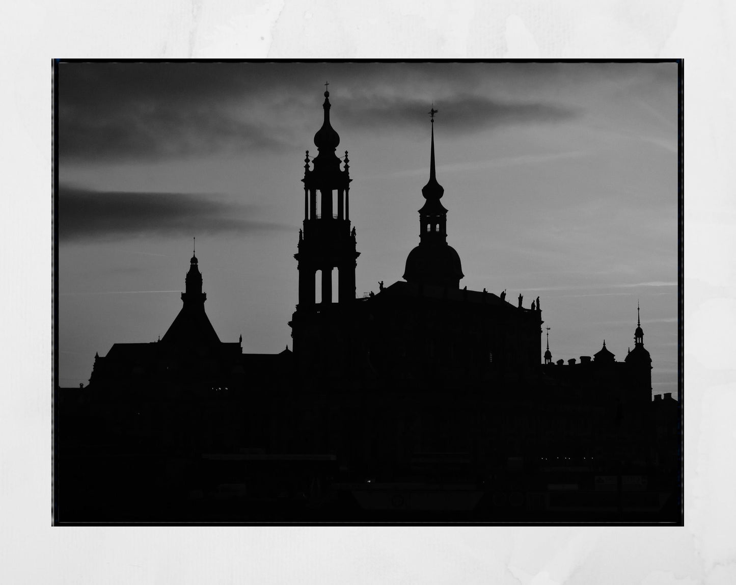 Dresden Germany Europe Black And White Photography Print