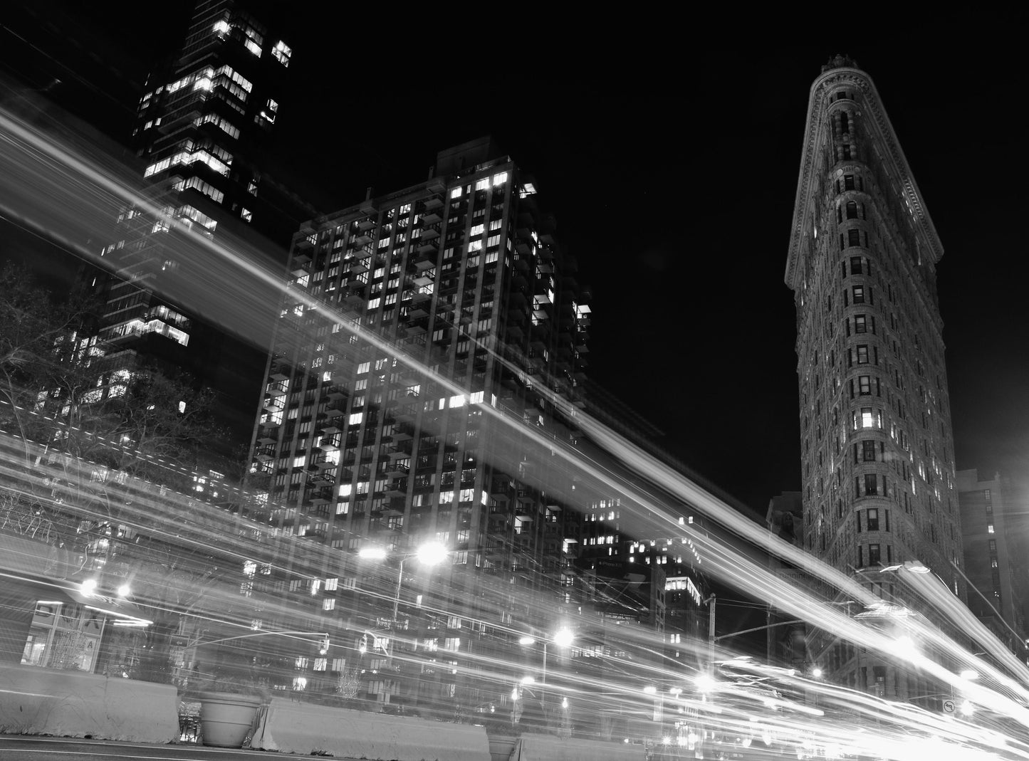 New York Flatiron Building Black And White Photography Print