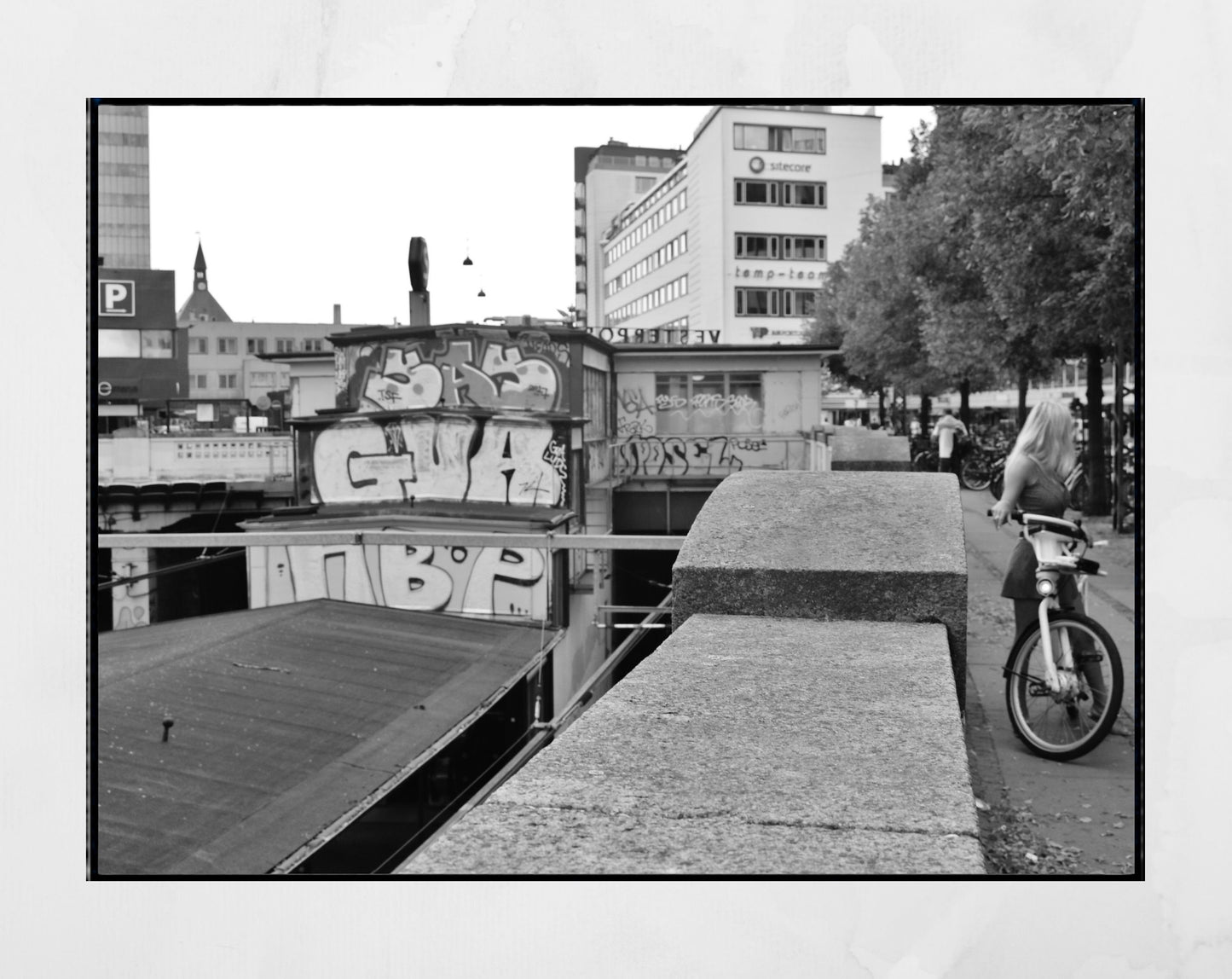 Copenhagen Black And White Street Photography Poster