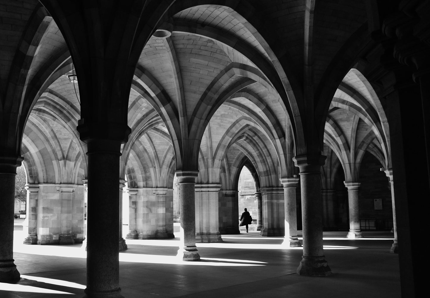 Glasgow University Cloisters Print