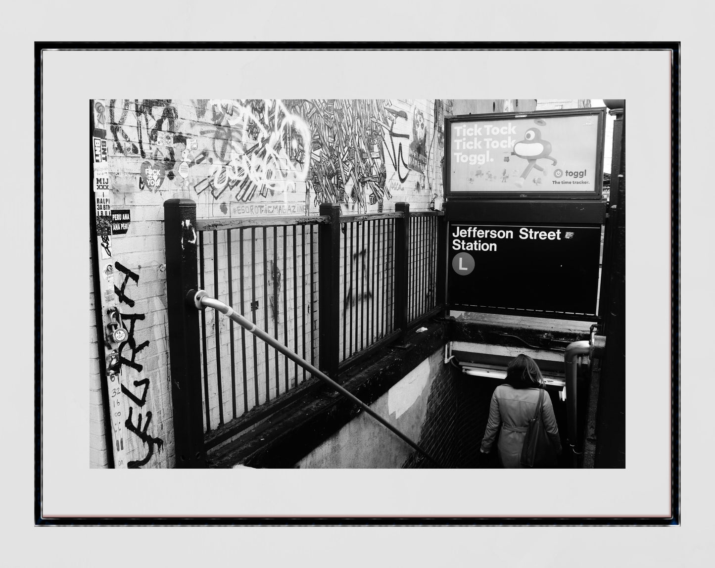 Bushwick Brooklyn Photography New York Subway Print Jefferson Street Station