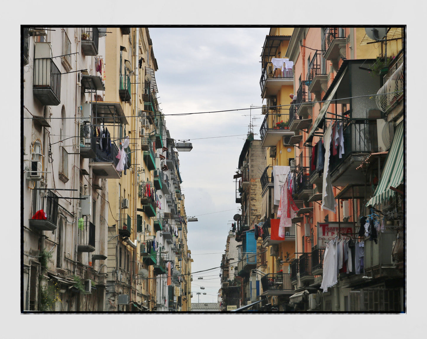 Naples Italy Street Photography Poster