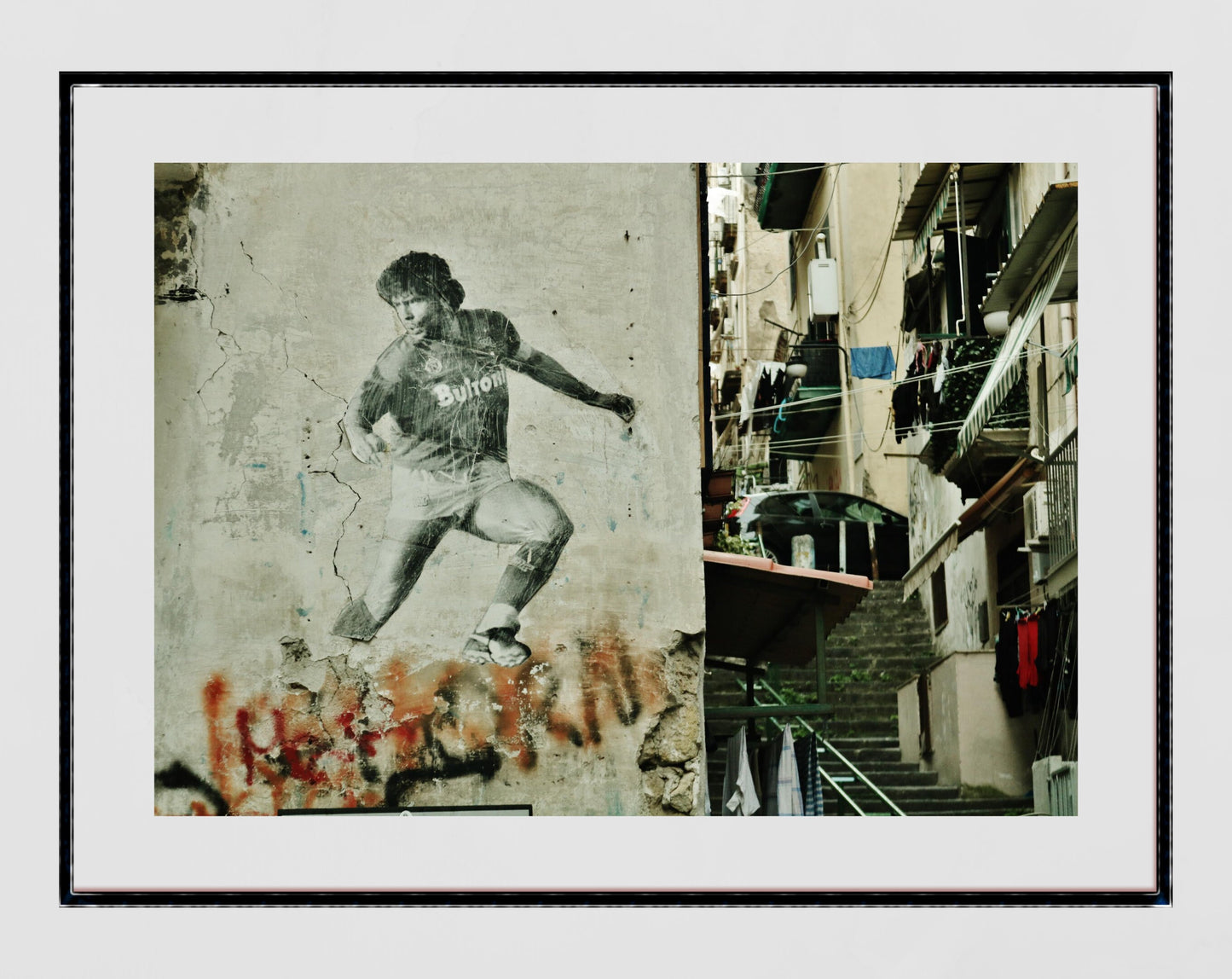 Diego Maradona Napoli Print Poster Naples Italy Photography
