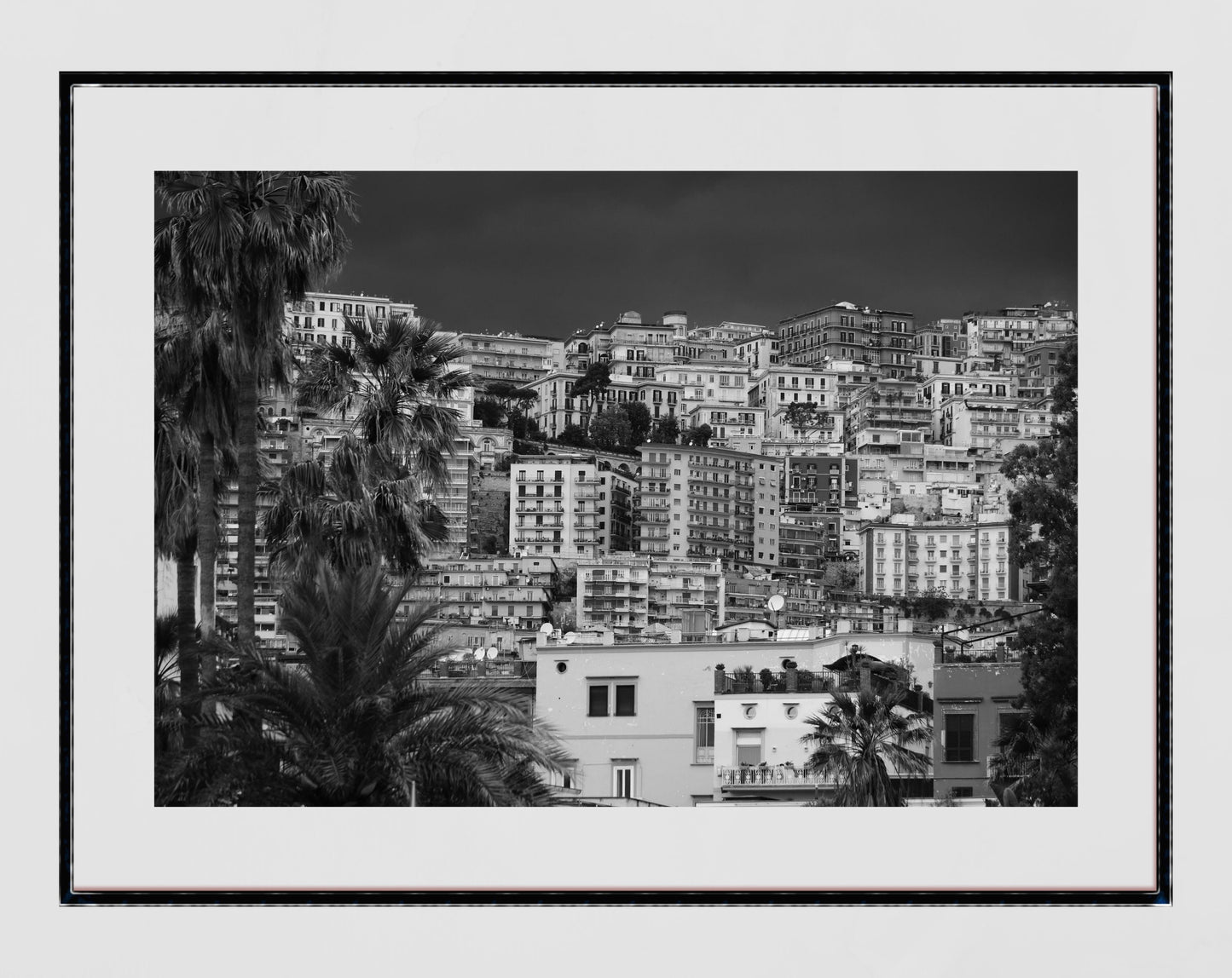Naples Italy Black And White Wall Art
