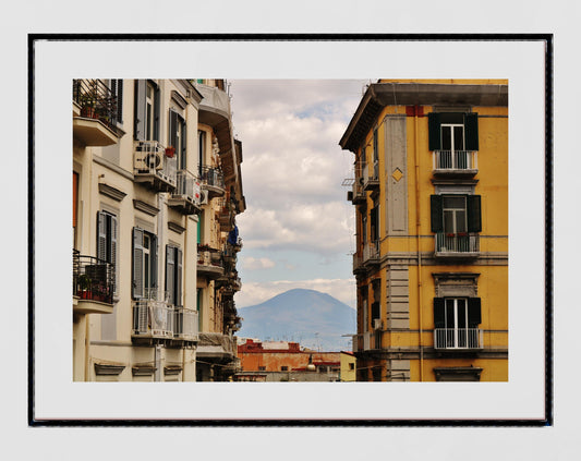 Naples Italy Wall Art Mount Vesuvius Poster