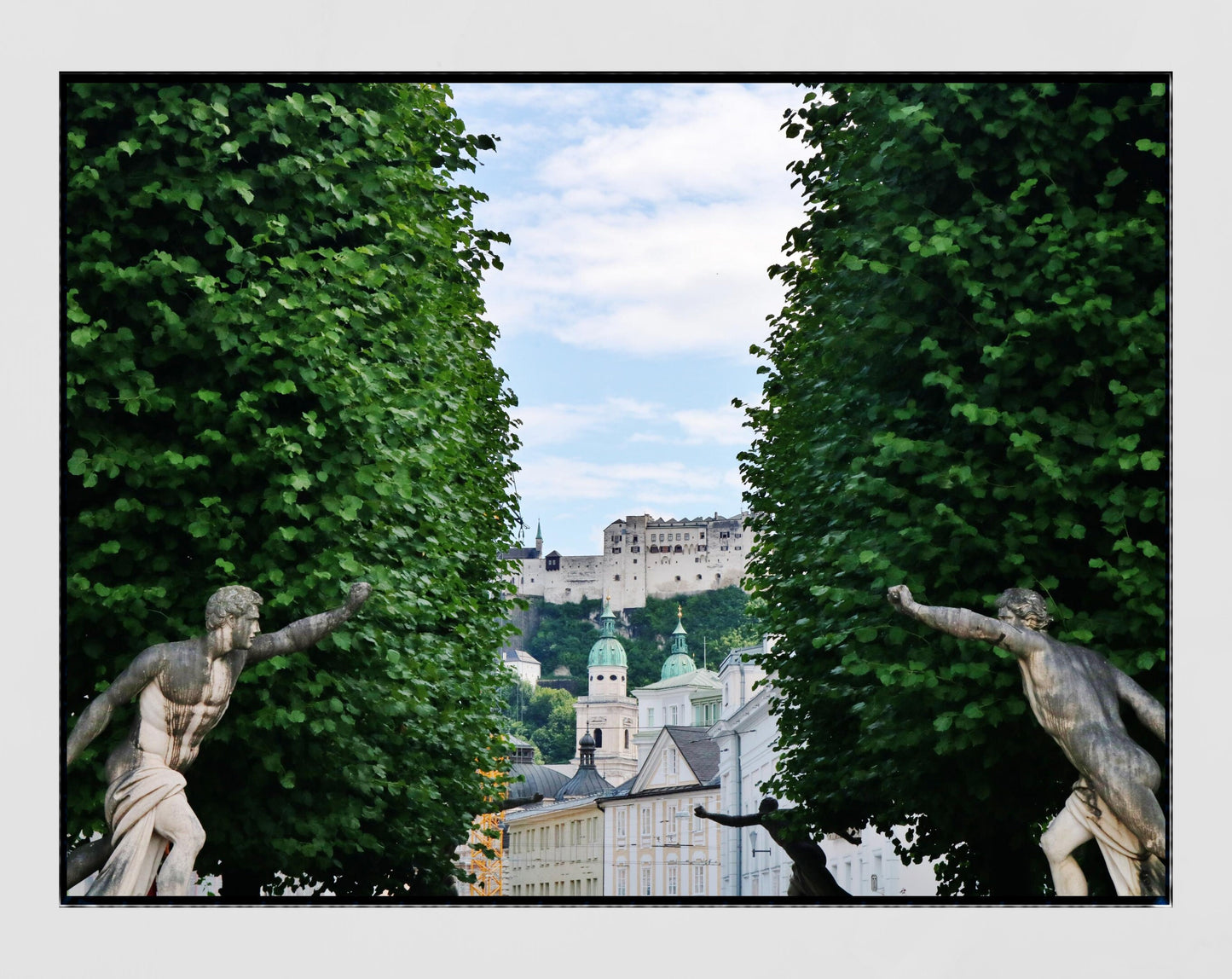Salzburg Poster Mirabell Gardens Europe Photography Print