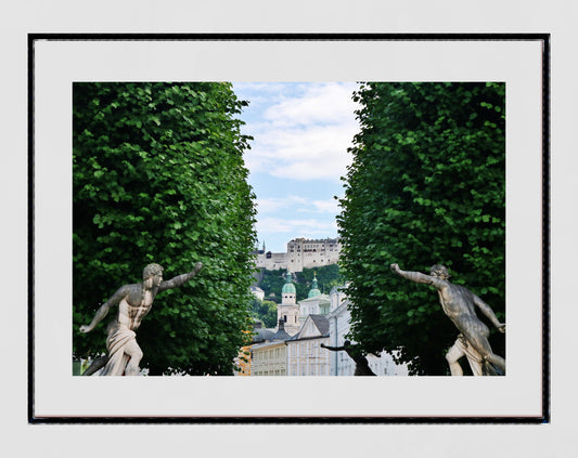 Salzburg Poster Mirabell Gardens Europe Photography Print