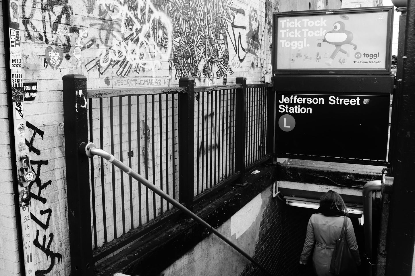 Bushwick Brooklyn Photography New York Subway Print Jefferson Street Station