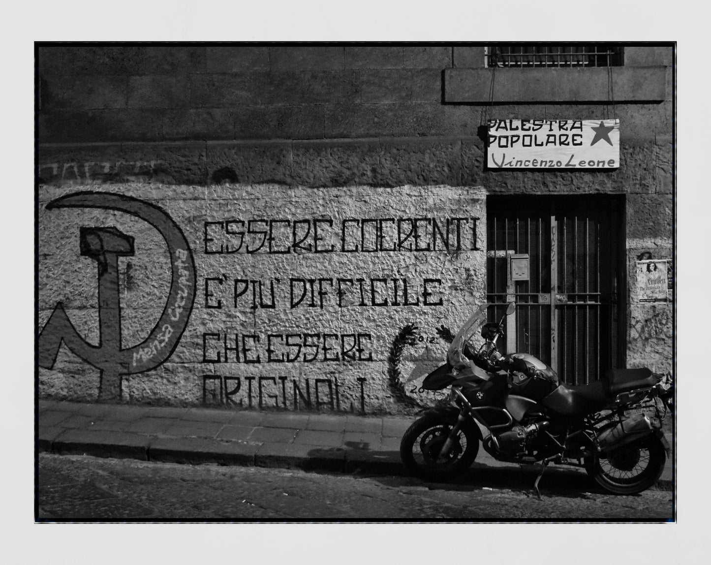 Socialist Poster Naples Street Photography Print