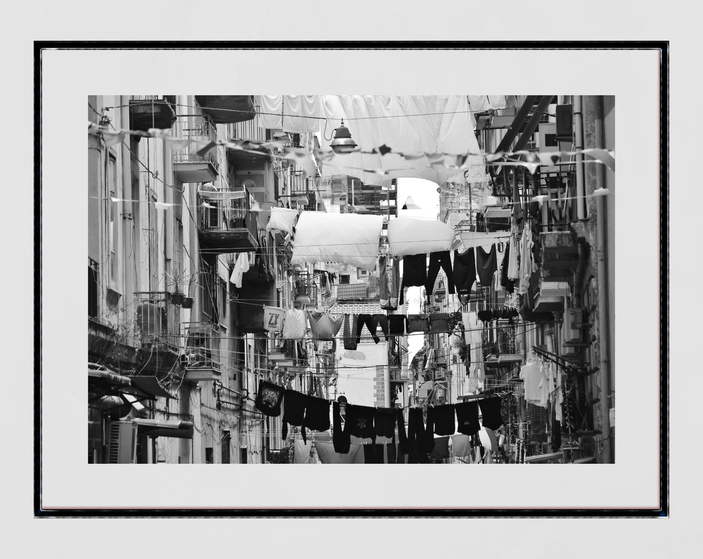 Naples Italy Print Black And White Street Photography