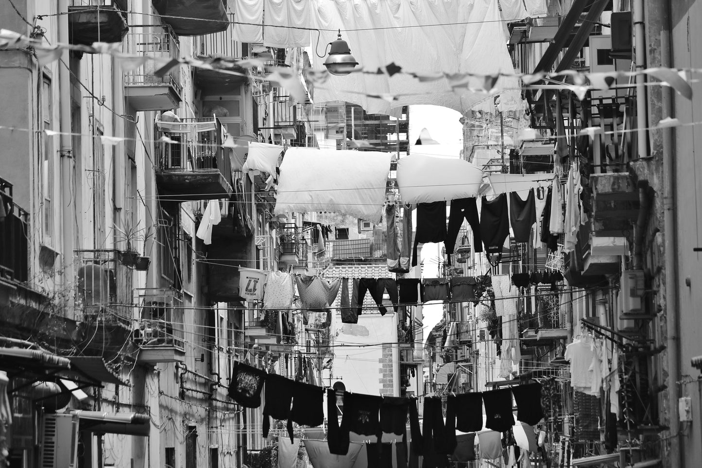 Naples Italy Print Black And White Street Photography