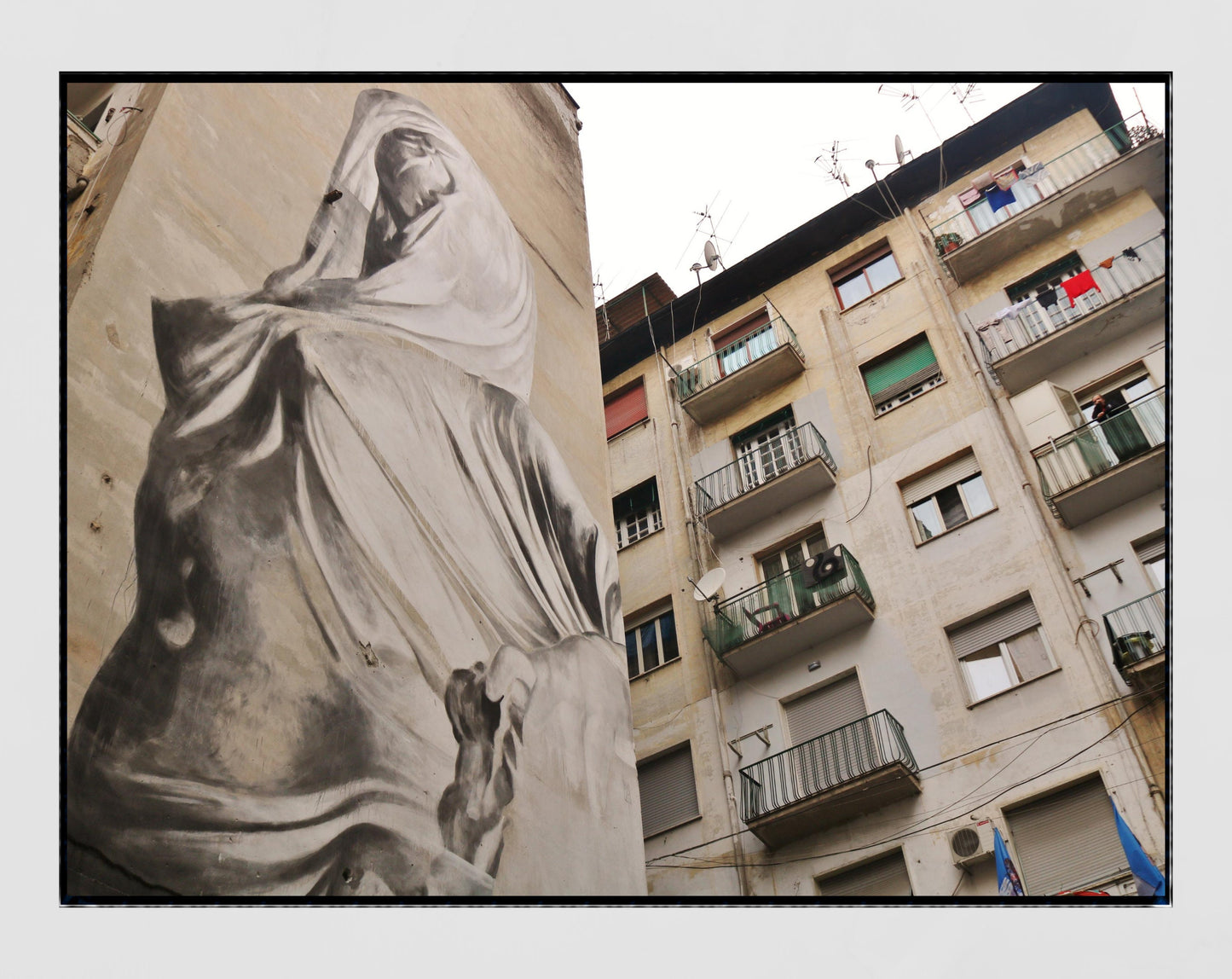 Street Art Print Spanish Quarter Naples Photography Poster