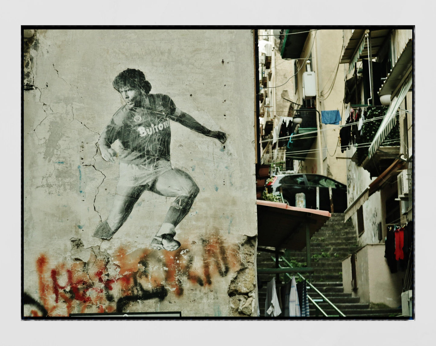 Diego Maradona Napoli Print Poster Naples Italy Photography