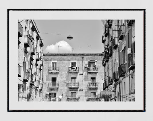 Naples Italy Black And White Street Photography Art