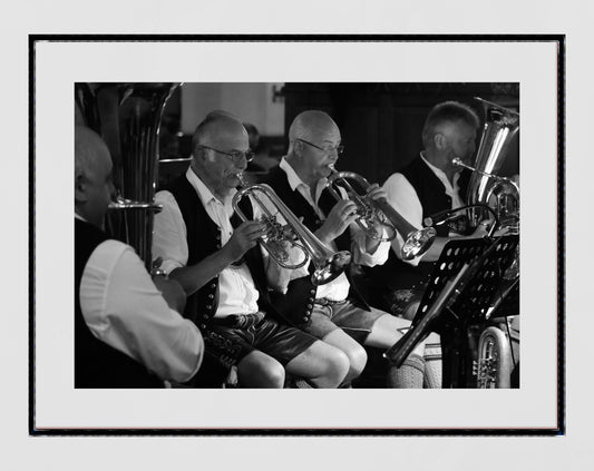 Bavarian Decor Munich Poster Oompah Band Hofbräuhaus German Beer Hall Photography Print