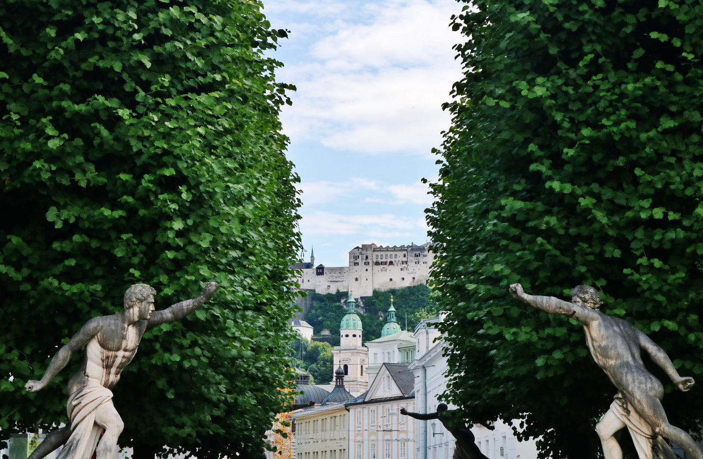 Salzburg Poster Mirabell Gardens Europe Photography Print