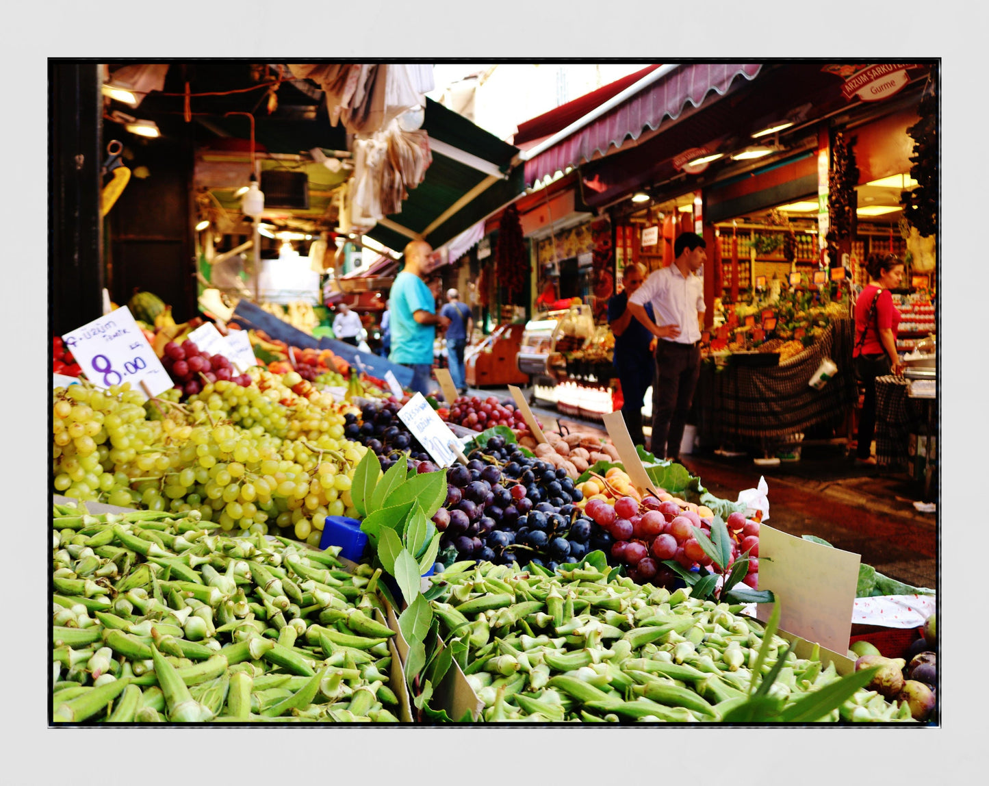 Istanbul Turkey Kadıköy Market Photography Print Poster