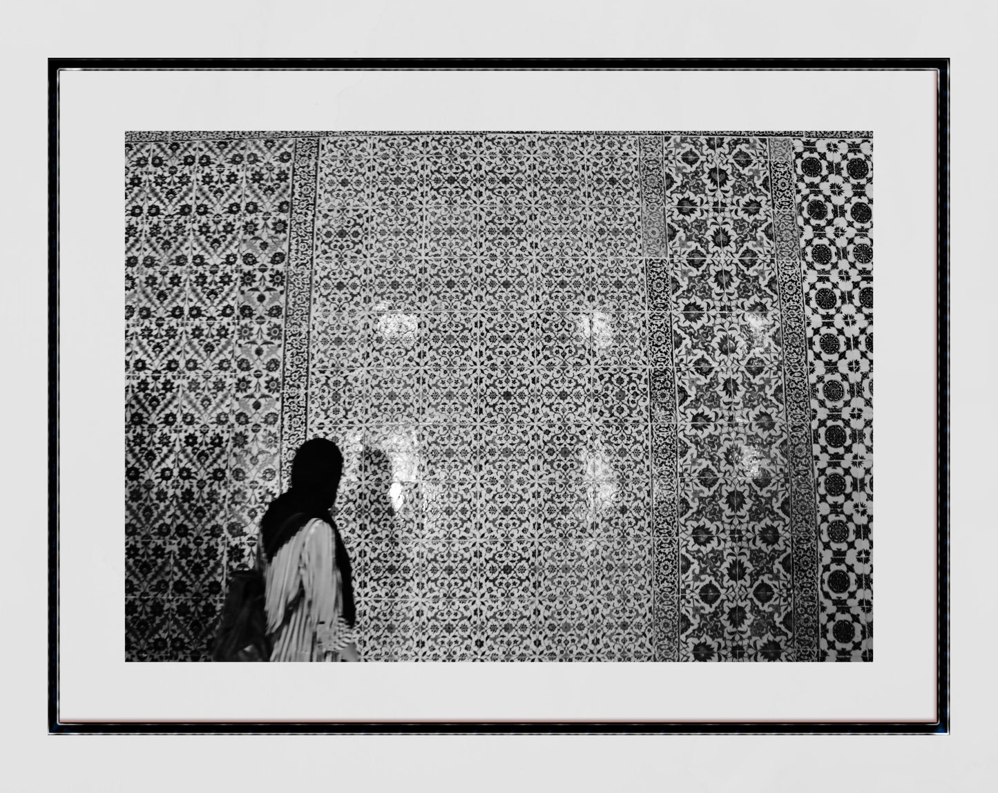 Middle East Islamic Pattern Topkapi Palace Istanbul Black And White Wall Art