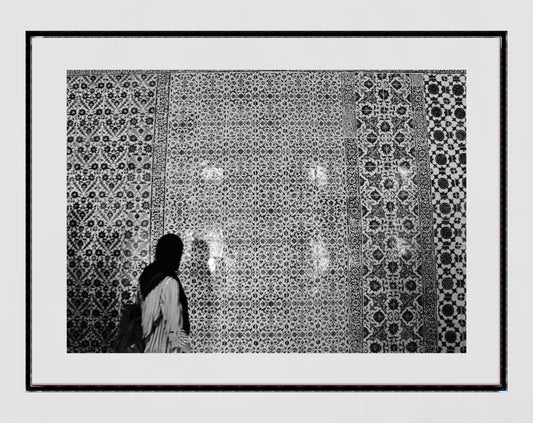 Middle East Islamic Pattern Topkapi Palace Istanbul Black And White Wall Art