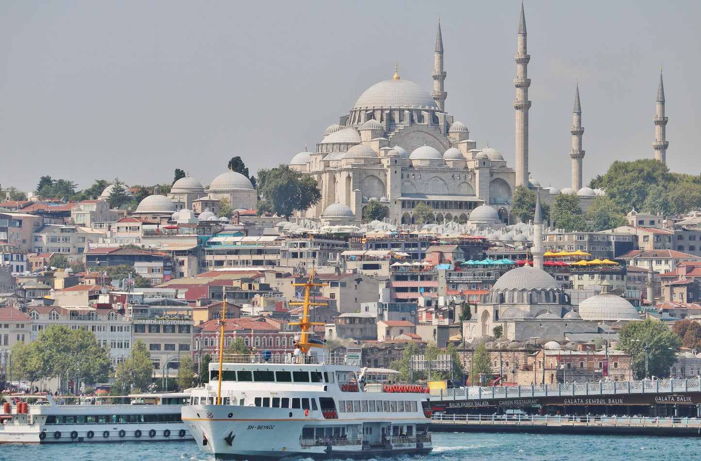 Istanbul Skyline Süleymaniye Mosque Photography Print Poster