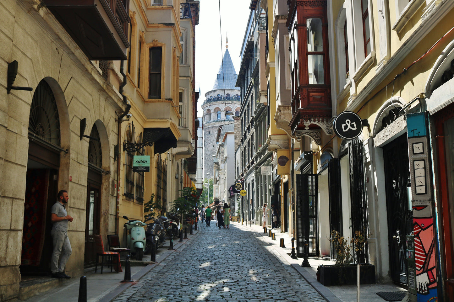 Istanbul Poster Galata Tower Art Photography