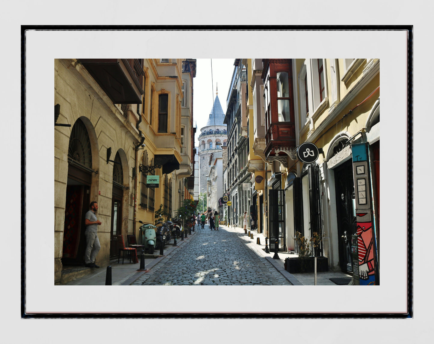 Istanbul Poster Galata Tower Art Photography