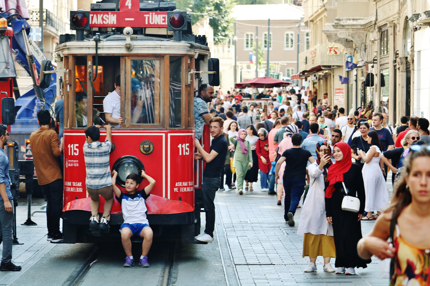 Istanbul Taksim Tram Photography Print Poster