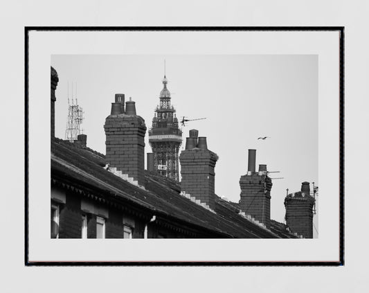 Blackpool Photography Print Blackpool Tower Black And White Poster