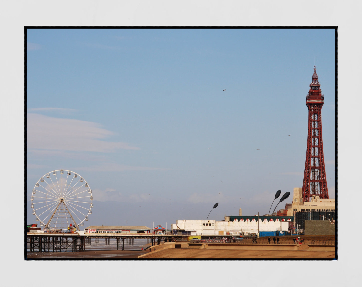 Blackpool Poster Blackpool Tower Central Pier Photography Print