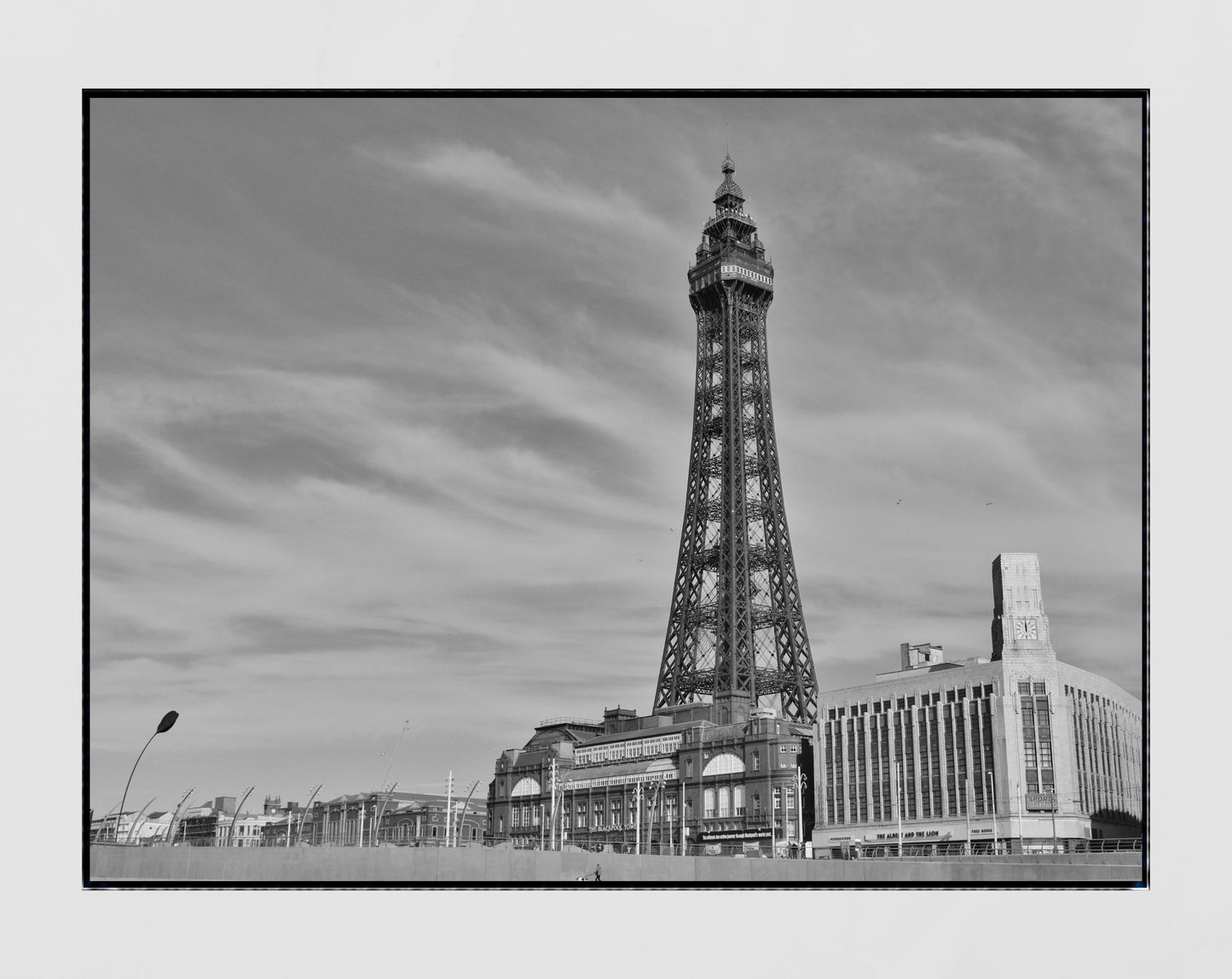 Blackpool Tower Black And White Poster Photography Print