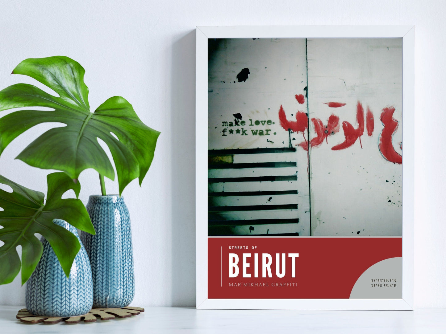 Beirut Anti War Graffiti Photography Art