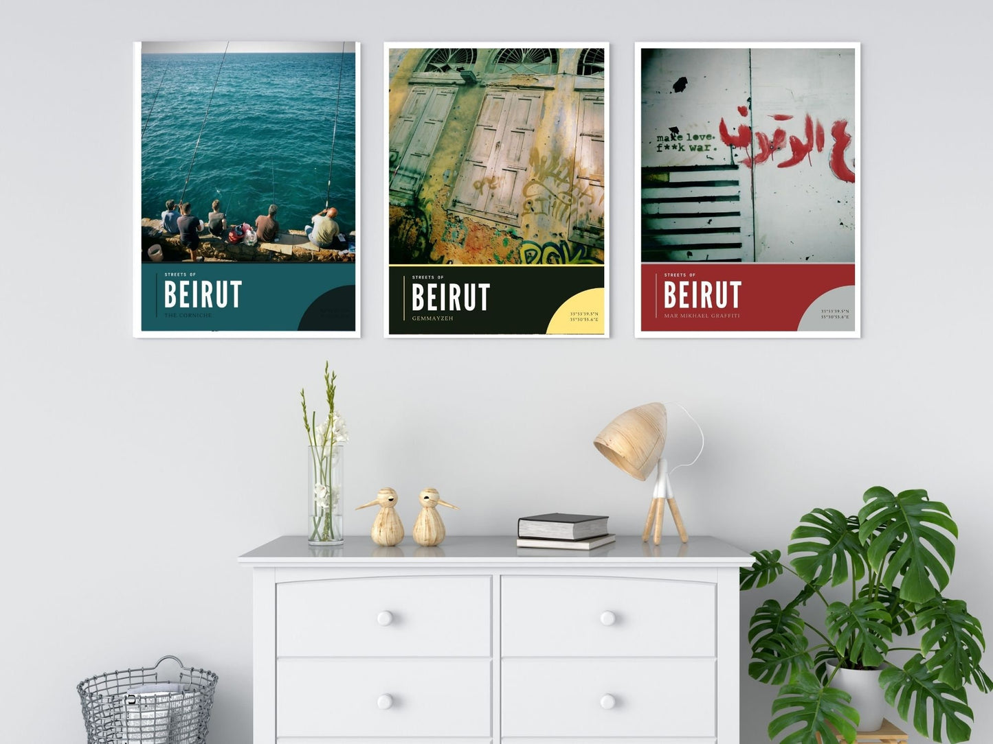 Beirut Corniche Photography Gift, Fisherman at Mediterranean Sea Lebanon