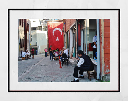 Turkey Decor Istanbul Uskudar Turkish Street Photography Print