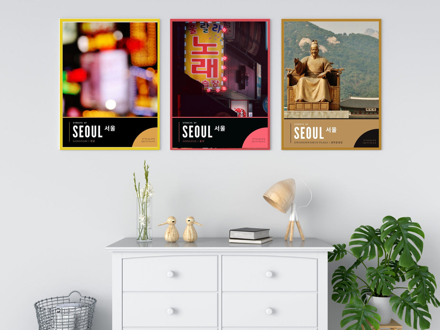 Seoul Photography Poster, Korean Karaoke Sign, Streets of Seoul Prints
