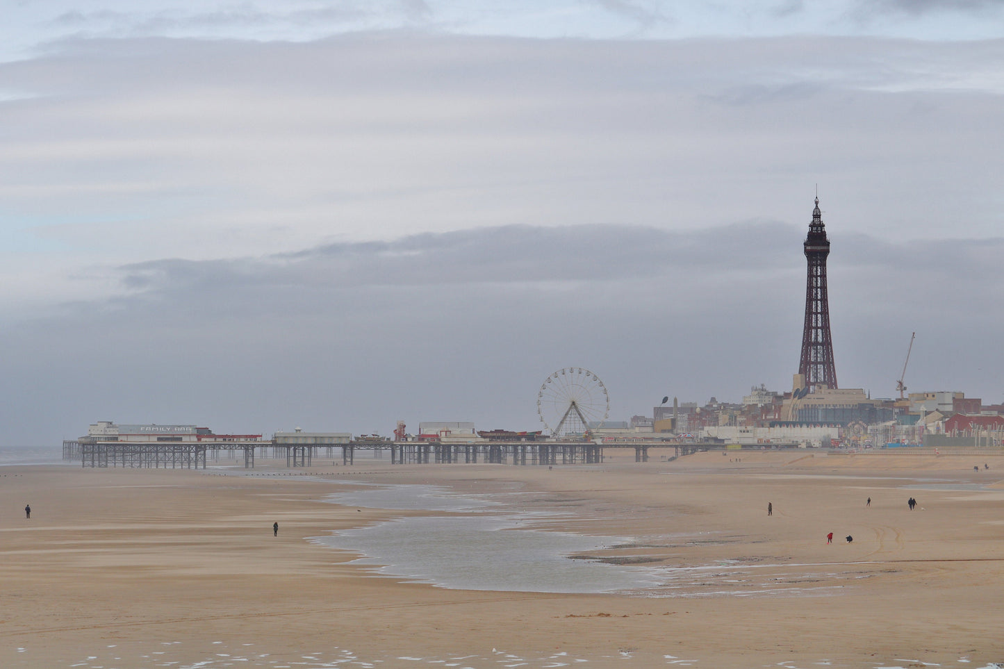 Blackpool Photography Print Blackpool Tower Beach Central Pier Poster Gift