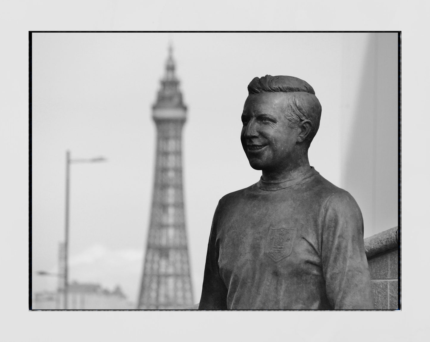 Blackpool Football Club Jimmy Armfield Black And White Poster Photography