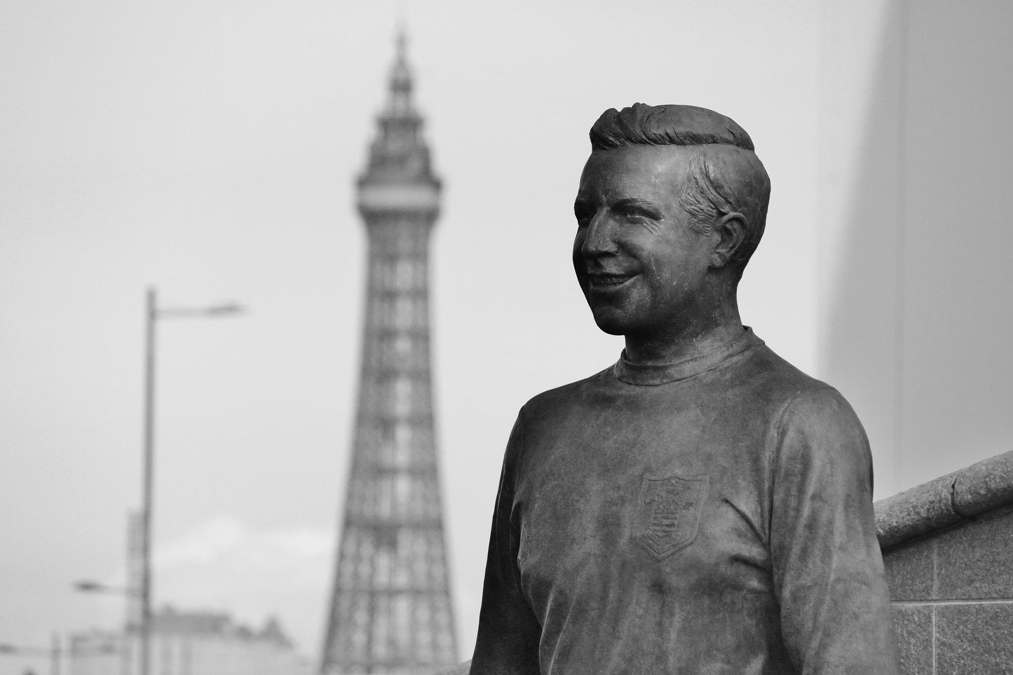 Blackpool Football Club Jimmy Armfield Black And White Poster Photography
